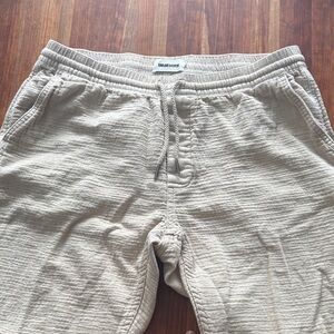 Taylor Stitch Cream Textured Jogger Sweatpants